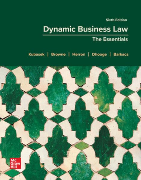 Loose Leaf for Dynamic Business Law: The Essentials