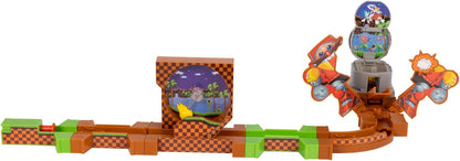 SONIC THE HEDGEHOG Go Go Racers Deluxe Playset with Diecast Super Sonic Figure, Combine with The Sonic Adventure Playset and Knuckles Adventure Playset