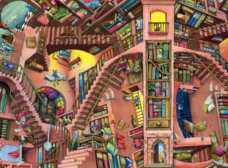 Ravensburger Puzzle 12000681 - Ludicrous Libray - 500 Teile Puzzle für Erwachsene und Kinder ab 12 Jahren,