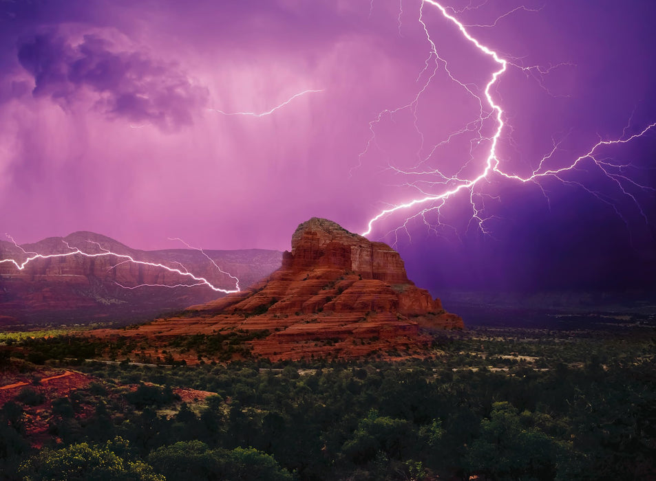 Ravensburger Puzzle 12000779 - Pinke Gewitterstimmung - 500 Teile Puzzle für Erwachsene ab 12 Jahren