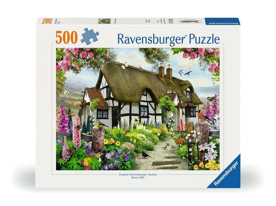 Ravensburger 12000199 - Charmant Cottage - 500 pieces jigsaw puzzle – Puzzle for adults and kids age 12 years up