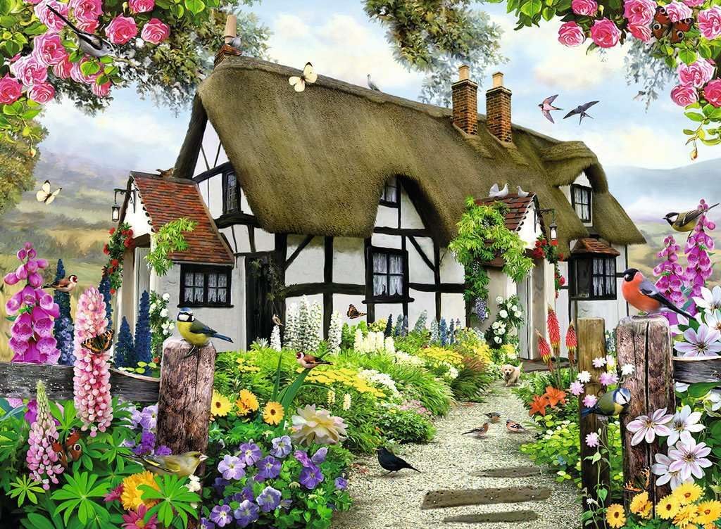 Ravensburger 12000199 - Charmant Cottage - 500 pieces jigsaw puzzle – Puzzle for adults and kids age 12 years up
