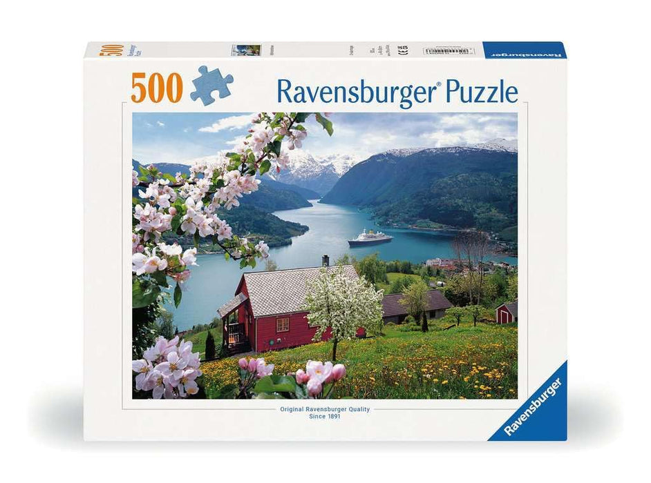 Ravensburger Puzzle 12000208 - Skandinavische Idylle - 500 Teile Puzzle für Erwachsene und Kinder ab 12 Jahren, Puzzle mit Norwegen-Motiv