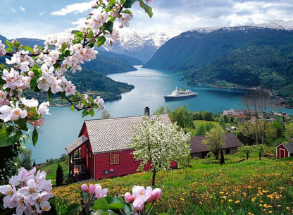 Ravensburger Puzzle 12000208 - Skandinavische Idylle - 500 Teile Puzzle für Erwachsene und Kinder ab 12 Jahren, Puzzle mit Norwegen-Motiv