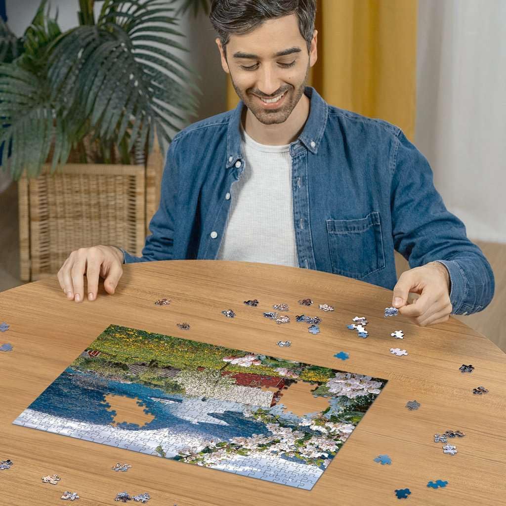 Ravensburger Puzzle 12000208 - Skandinavische Idylle - 500 Teile Puzzle für Erwachsene und Kinder ab 12 Jahren, Puzzle mit Norwegen-Motiv