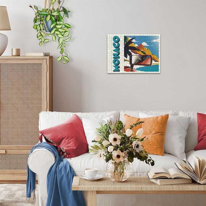 Ravensburger Puzzle 12000774 - Großer Preis von Monaco - 500 Teile Puzzle für Erwachsene und Kinder ab 12 Jahren, Retro-Puzzle, Viele Farben