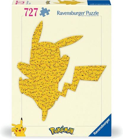 Ravensburger 12001212 - Pikachu - 727 pieces jigsaw puzzle – Puzzle for adults and kids age 14 years up, Pokémon Puzzle, gifts for Pokémon fans