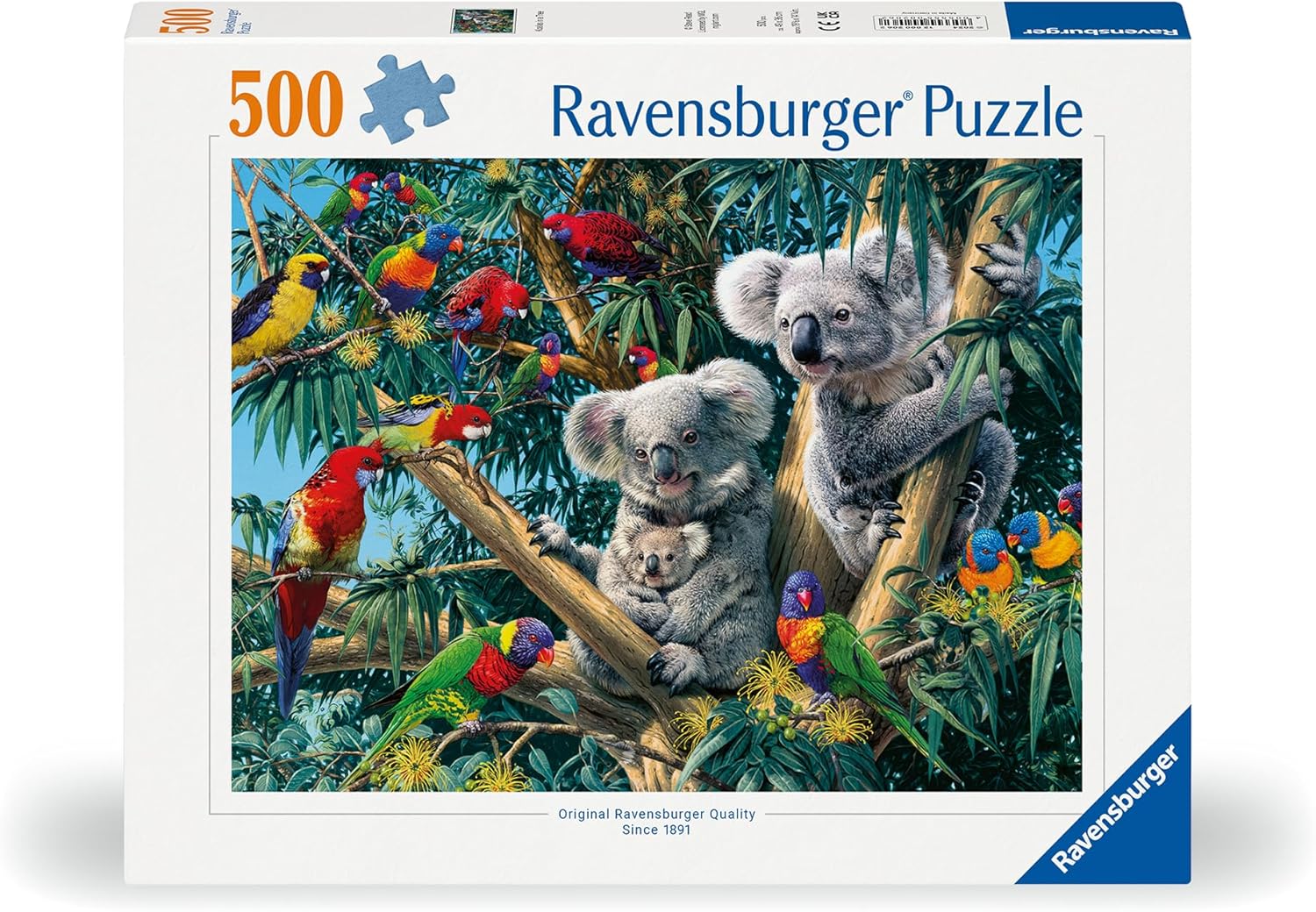Ravensburger Puzzle 12000206 - Koalas im Baum - 500 Teile Puzzle für Erwachsene und Kinder ab 12 Jahren, Tier-Puzzle