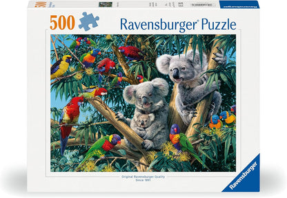Ravensburger Puzzle 12000206 - Koalas im Baum - 500 Teile Puzzle für Erwachsene und Kinder ab 12 Jahren, Tier-Puzzle