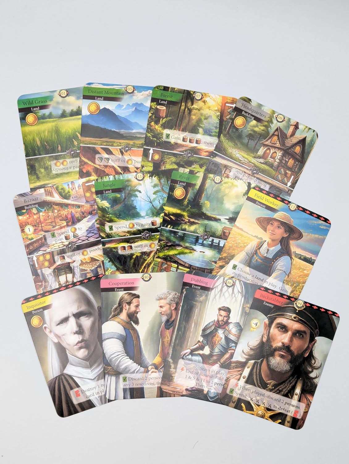 Fryx Games Kingdom Legacy Feudal Kingdom - Strategy Card Game - for 1 Players and Ages 14+