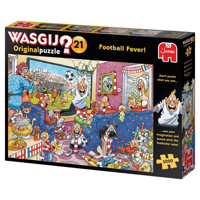 Jumbo Spiele 1119801820 Wasgij Original 21 Football Fever! Puzzle da 1000 pezzi