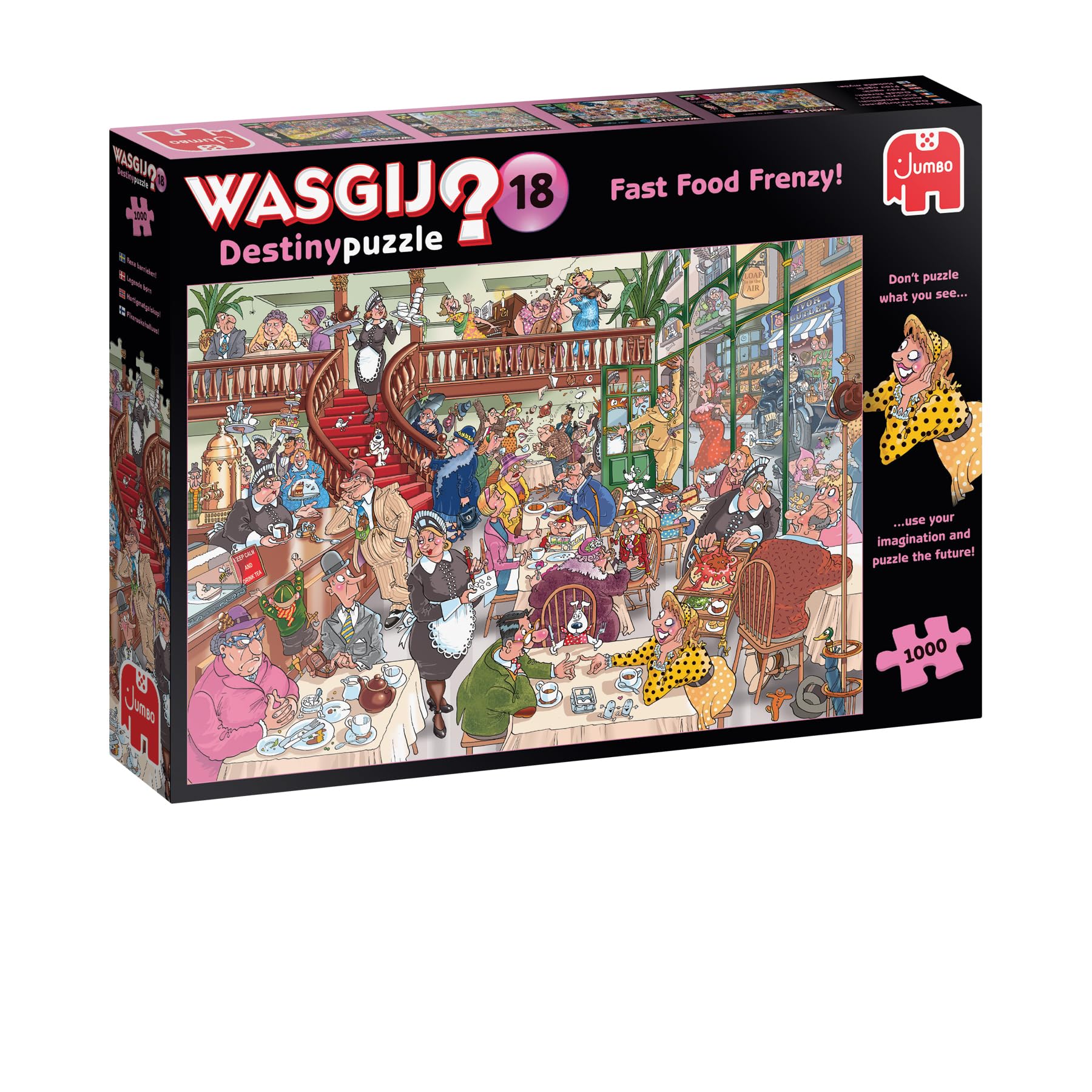 Jumbo Spiele 1119801824 Wasgij Destiny 18 Fast Food Frenzy! 1000 stukjes puzzel