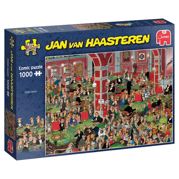 Jumbo Spiele 1119801834 Jan Van Haasteren Crazy Casino Puzzel met 1000 stukjes