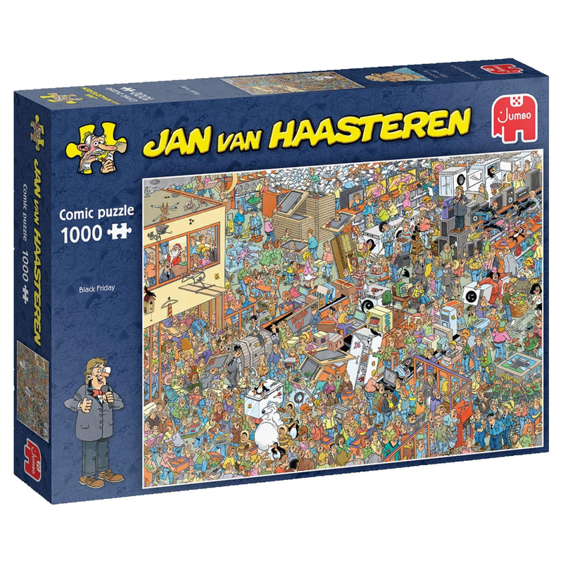 Jumbo Jan Van Haasteren 1119801829 - Puzzle (1000 piezas), color negro