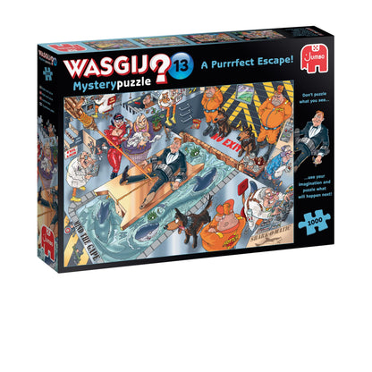 Jumbo Spiele 1119801827 Wasgij Mystery 13 Een Purrrfect Escape! 1000 Stuk puzzel
