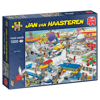 Jumbo Spiele 1119801831 Jan Van Haasteren Busy Airport Legpuzzel 1000 stukjes