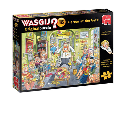 Jumbo Spiele 1119801818 Wasgij Original 18 Uproar AR The Vets! 1000 stukjes puzzel