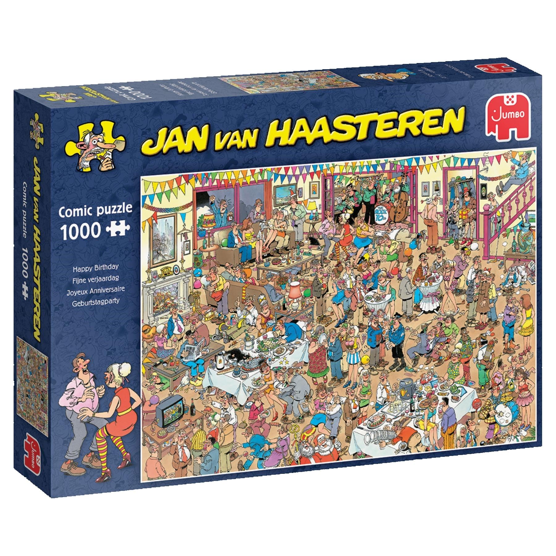 Jumbo Spiele 1119801835 Jan Van Haasteren Happy Birthday 1000 Teile Puzzle