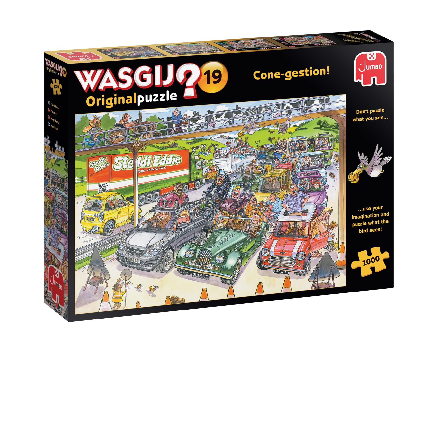 Jumbo Spiele 1119801819 Wasgij Original 19 Cone-gestion - Puzzle (1000 piezas)