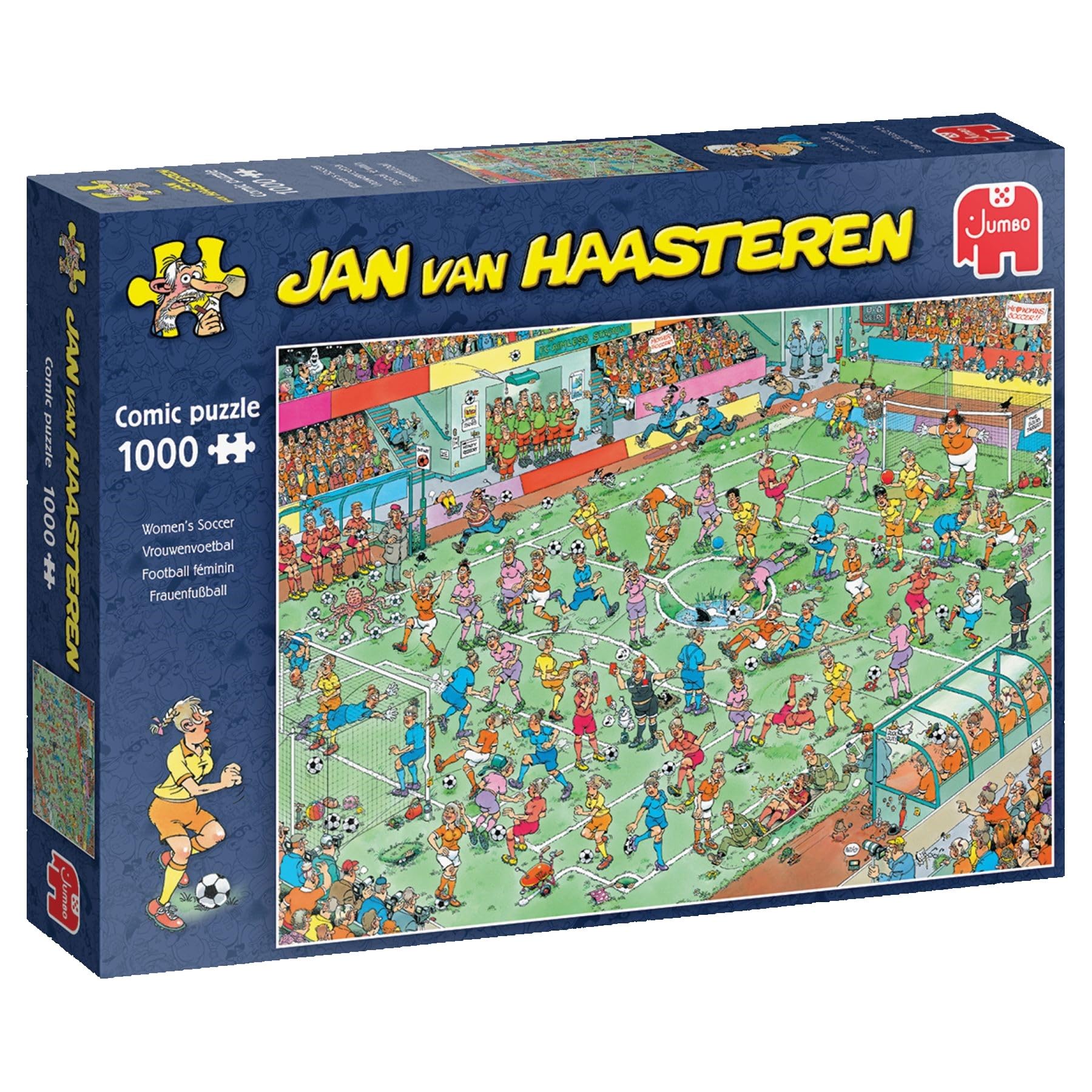 Jumbo Spiele 1119801840 Jan Van Haasteren Women's Soccer 1000 Teile Puzzle