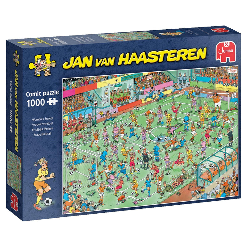 Jumbo Spiele 1119801840 Jan Van Haasteren Women's Soccer 1000 Teile Puzzle