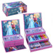 Disney Frozen Frozen Kids 52st Kleurkunst Briefpapier Set met Aquarel Vilt Tip Pennen Kleurpotloden en Potloden Reisset voor Kinderen, 13,27 g (Pack van 52) (0000563356