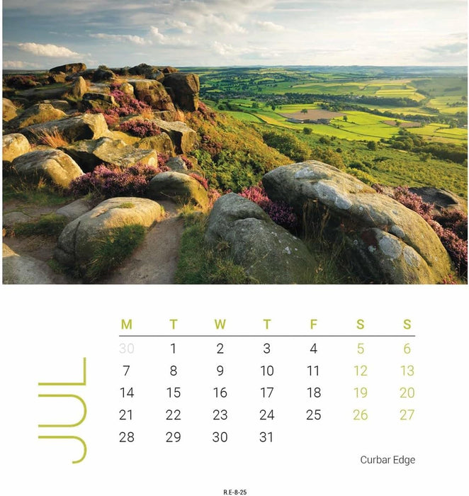 Peak District Mini Easel Calendar 2025