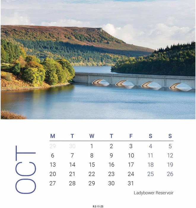 Peak District Mini Easel Calendar 2025