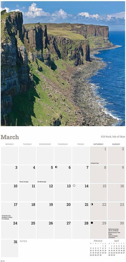 Scotland Mini Wall Calendar 2025 (PFP)