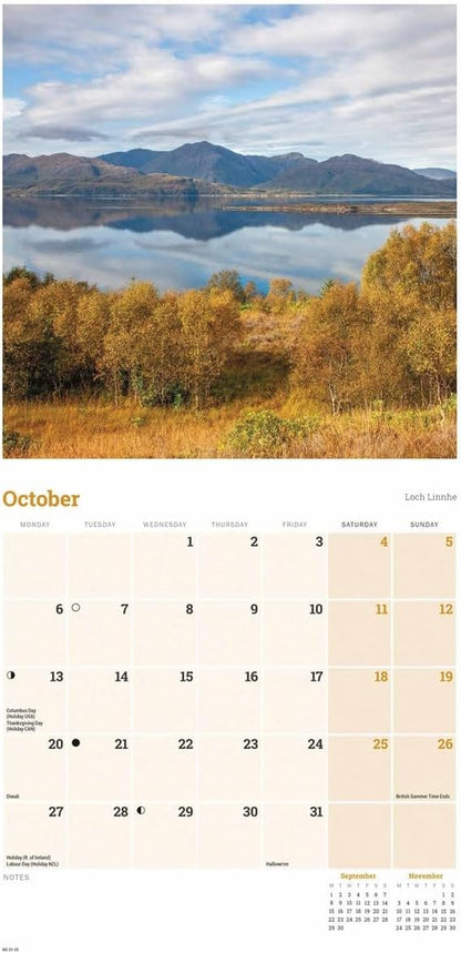 Scotland Mini Wall Calendar 2025 (PFP)