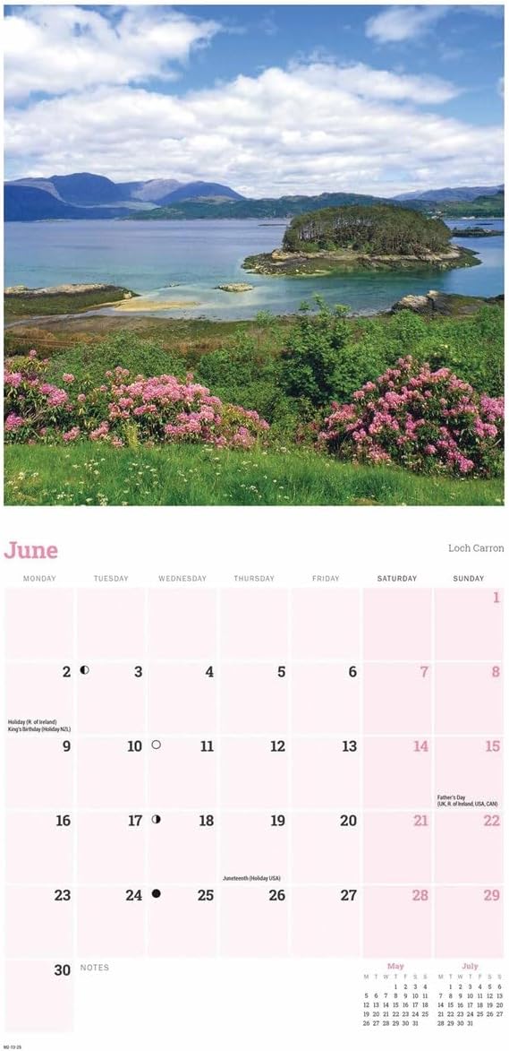 Scotland Mini Wall Calendar 2025 (PFP)