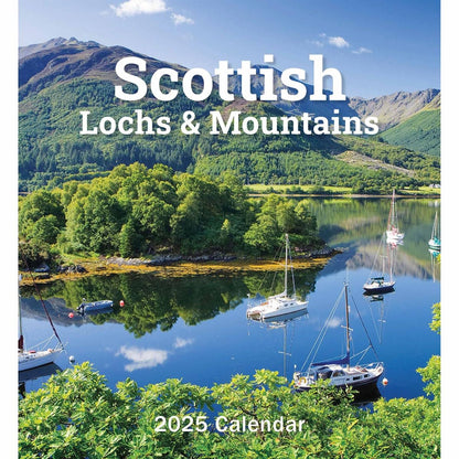 Scottish Lochs & Mountains Mini Easel Calendar 2025