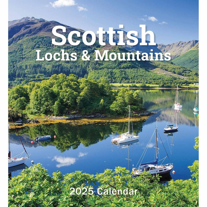 Scottish Lochs & Mountains Mini Easel Calendar 2025