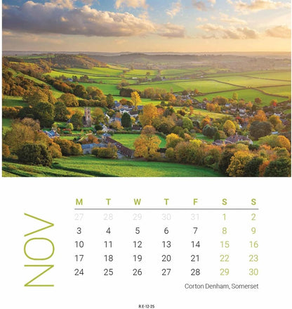 West Country Mini Easel Calendar 2025