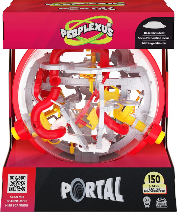 Perplexus Portal, 3D Puzzle Ball Maze Fidget Toys Kids’ Games Travel Games Puzzle Games Fidget Ball with 150 Obstacles, for Adults and Kids Aged 8 and up