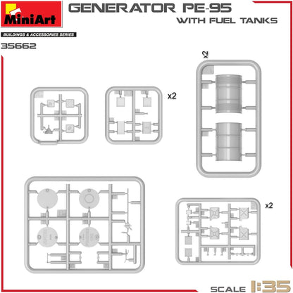 MiniArt - Modelgenerator Pe-95 met brandstoftanks 35662| 1:35 modelbouw promo tank