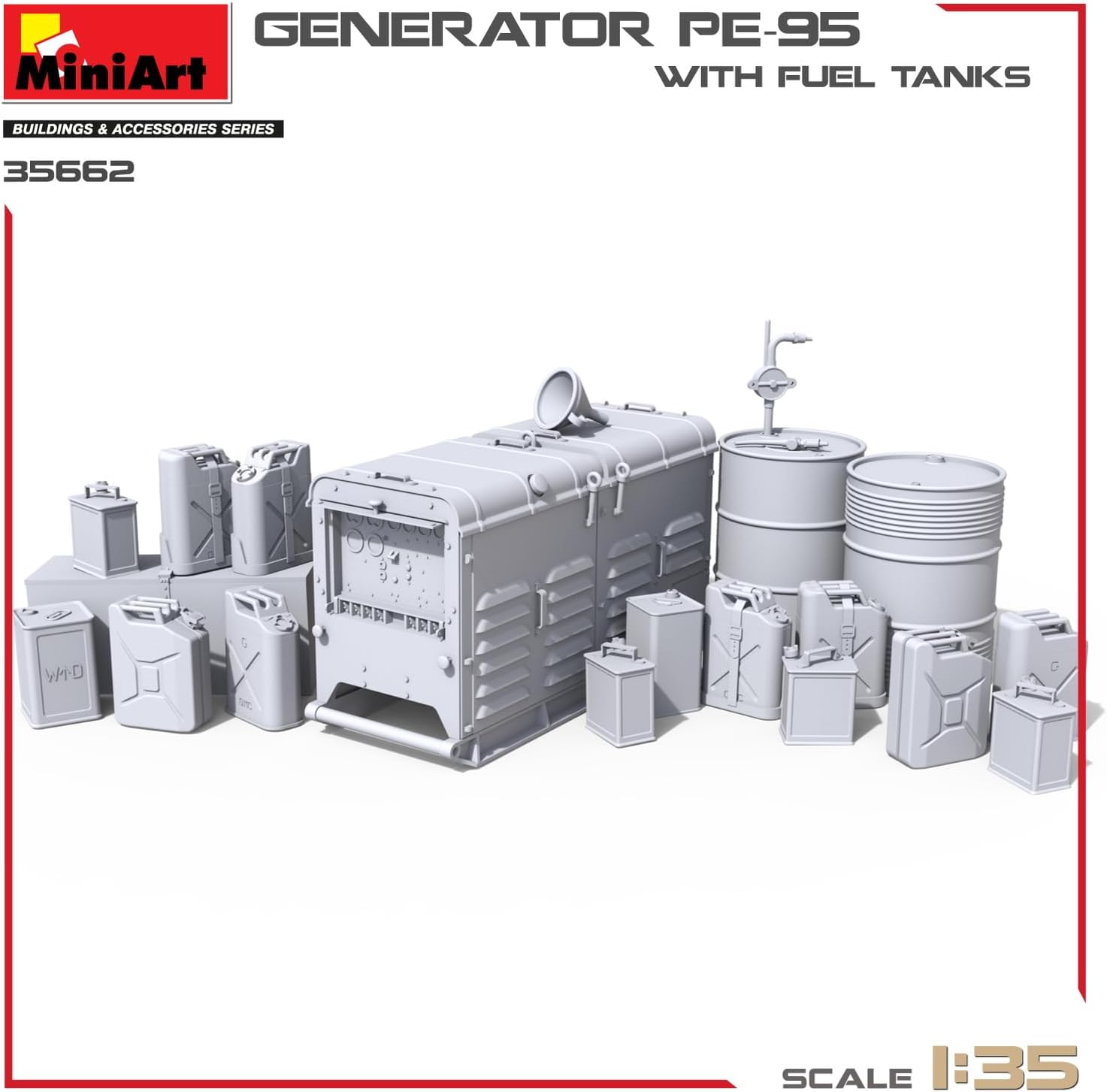 MiniArt - Modelgenerator Pe-95 met brandstoftanks 35662| 1:35 modelbouw promo tank