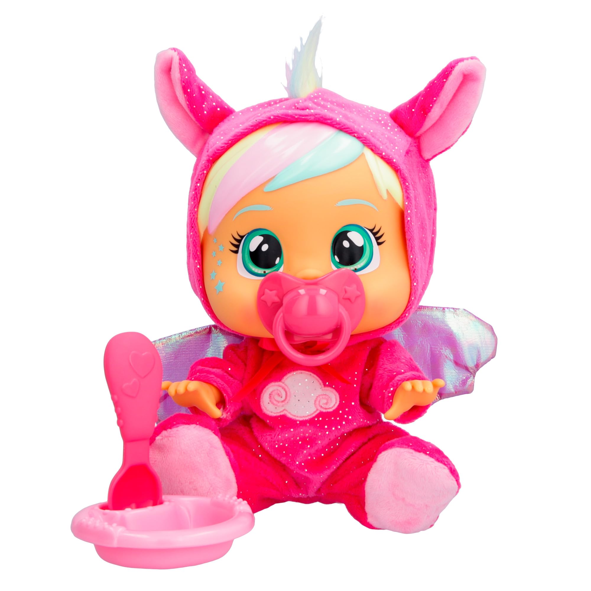 Cry Babies Loving Care Fantasy Hannah | Baby doll that cries Real tears with Pyjamas & 3 Accessories - Toy and Gift for Boys and Girls