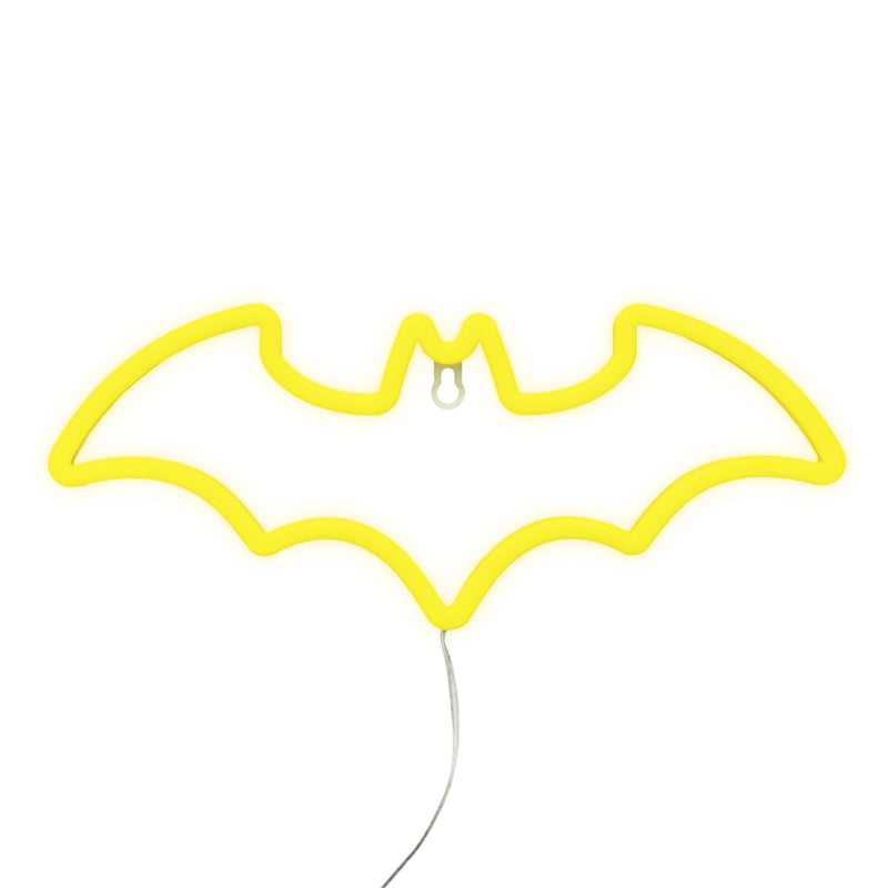 Batman LED Neon Light - Officially Licensed DC Comics, Iconic Logo Shaped Lamp, USB Powered, Boys Bedroom Accessories & Decor | Paladone
