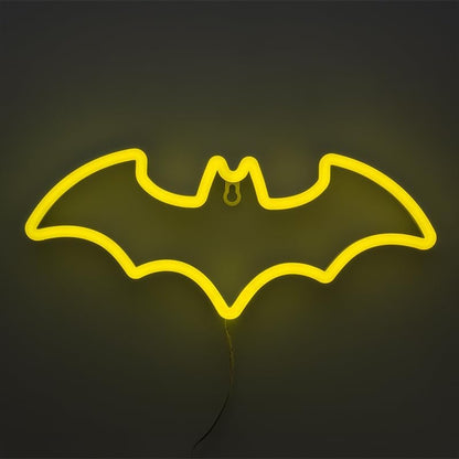 Batman LED Neon Light - Officially Licensed DC Comics, Iconic Logo Shaped Lamp, USB Powered, Boys Bedroom Accessories & Decor | Paladone