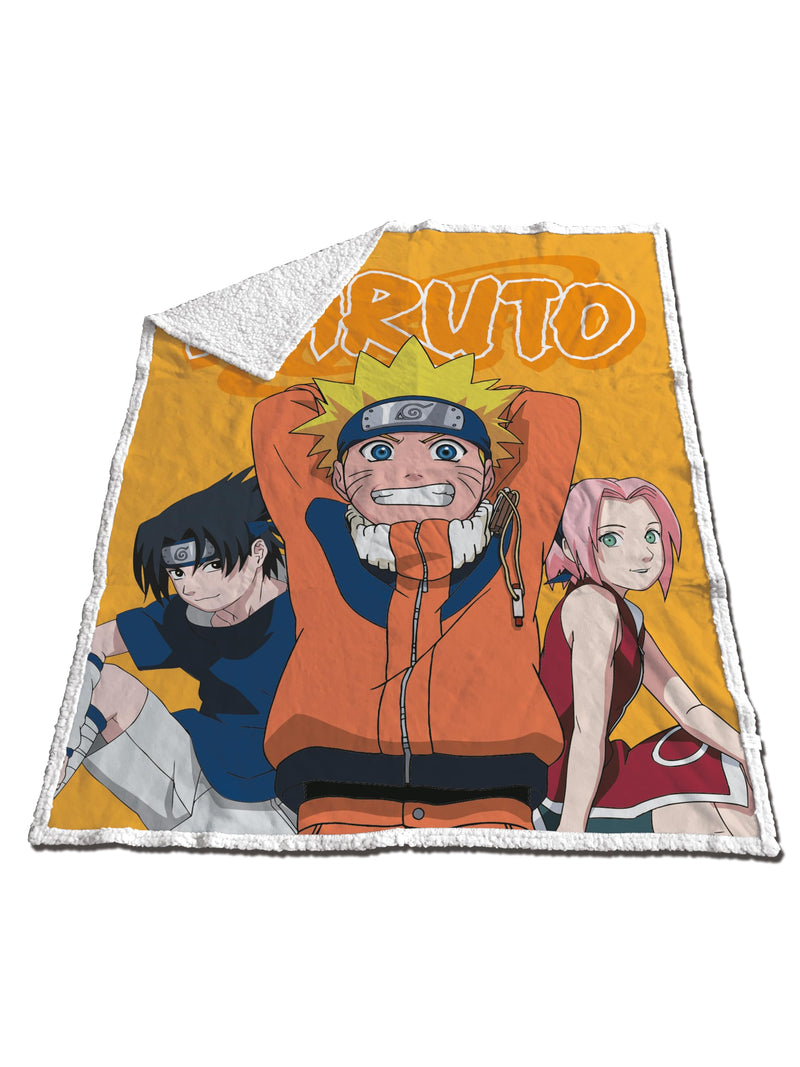 `NARUTO - Sherpa Blanket 120x150cm - Naruto, Sasuke`