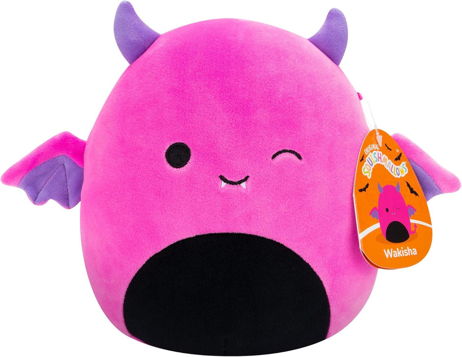 Squishmallows Original 7.5-Inch Halloween Wakisha the Neon Pink Devil