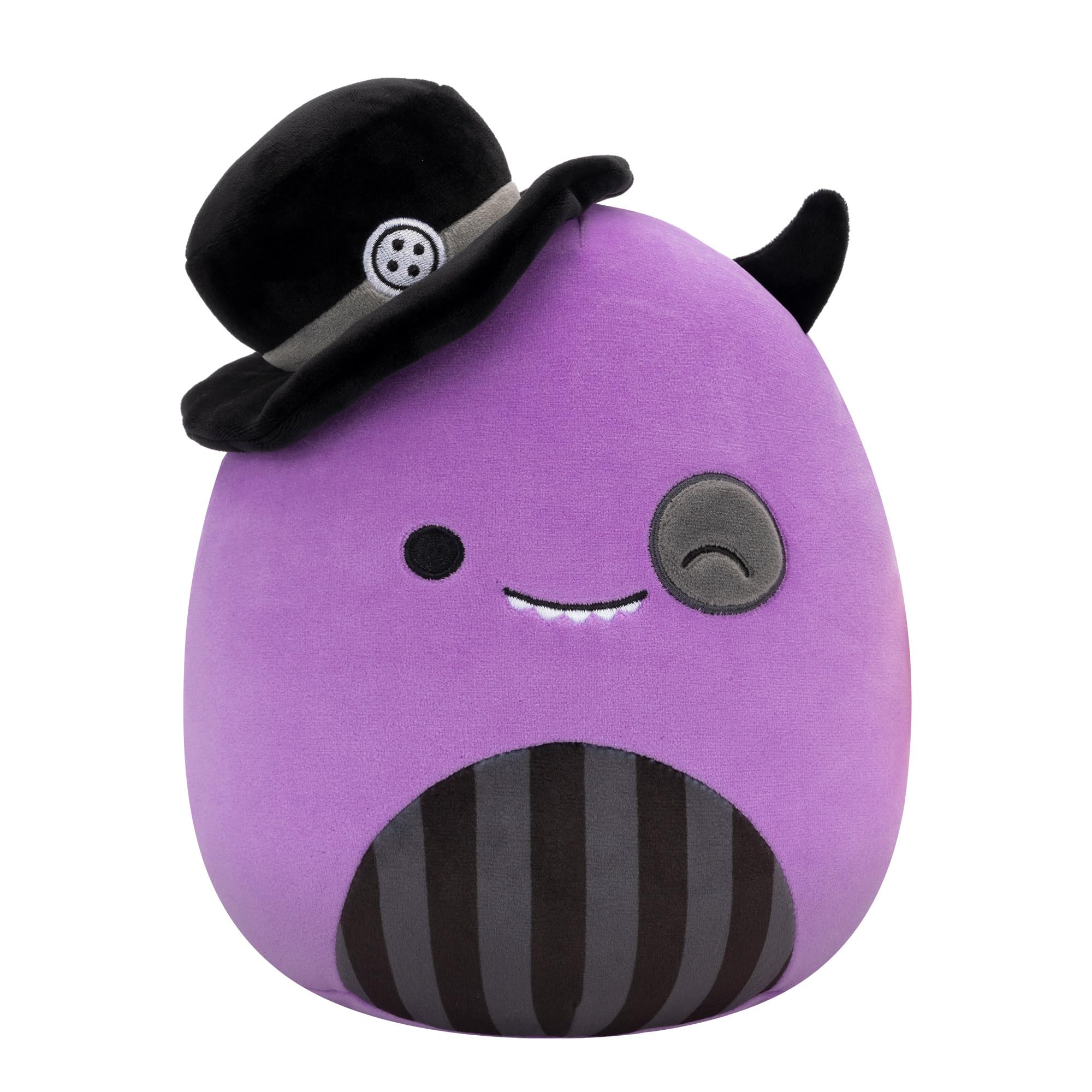Squishmallows Original 19 cm Halloween Earworm The Winking Monster Purple