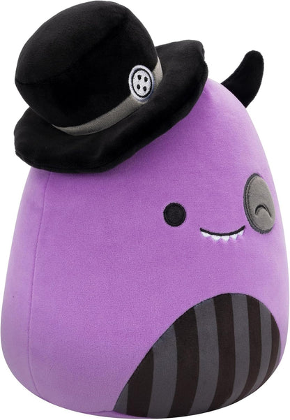 Squishmallows Original 19 cm Halloween Earworm The Winking Monster Purple