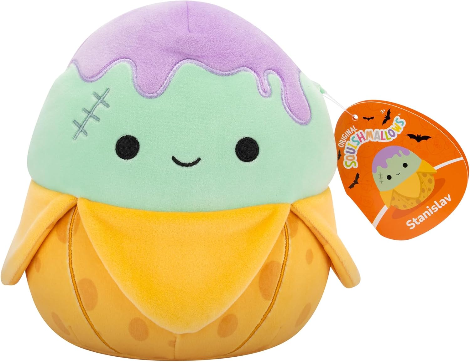 Squishmallows Original 7.5 Inch Halloween Stanislav the Teal Monster Banana