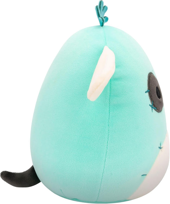 Squishmallows Original 7.5-Inch Halloween Dookdook the Teal Patchwork Dog
