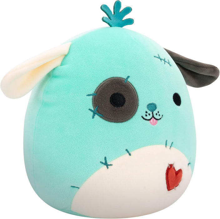 Squishmallows Original 7.5-Inch Halloween Dookdook the Teal Patchwork Dog