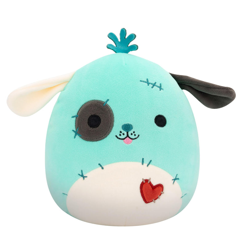 Squishmallows Original 7.5-Inch Halloween Dookdook the Teal Patchwork Dog