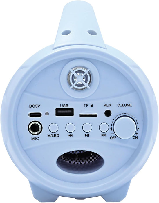 Lexibook, Frozen, Draadloze luidspreker met microfoon, Stereogeluid, Karaoke-functie, USB- en SD-kaartpoorten, Oplaadbare batterij, Blauw/Paars, BTP585FZZ