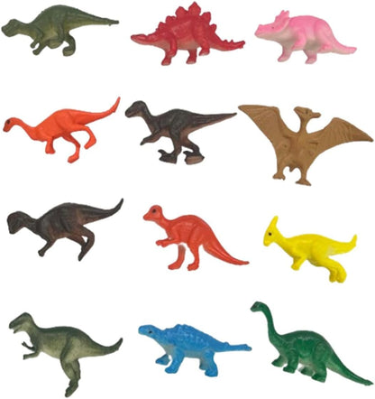 Lexibook LTC045Z Projector and Torch Light, Create up to 3 Stories with 24 Images, 12 Dinosaur Figurines Included, Yellow/Green Dinosaur - With figurines